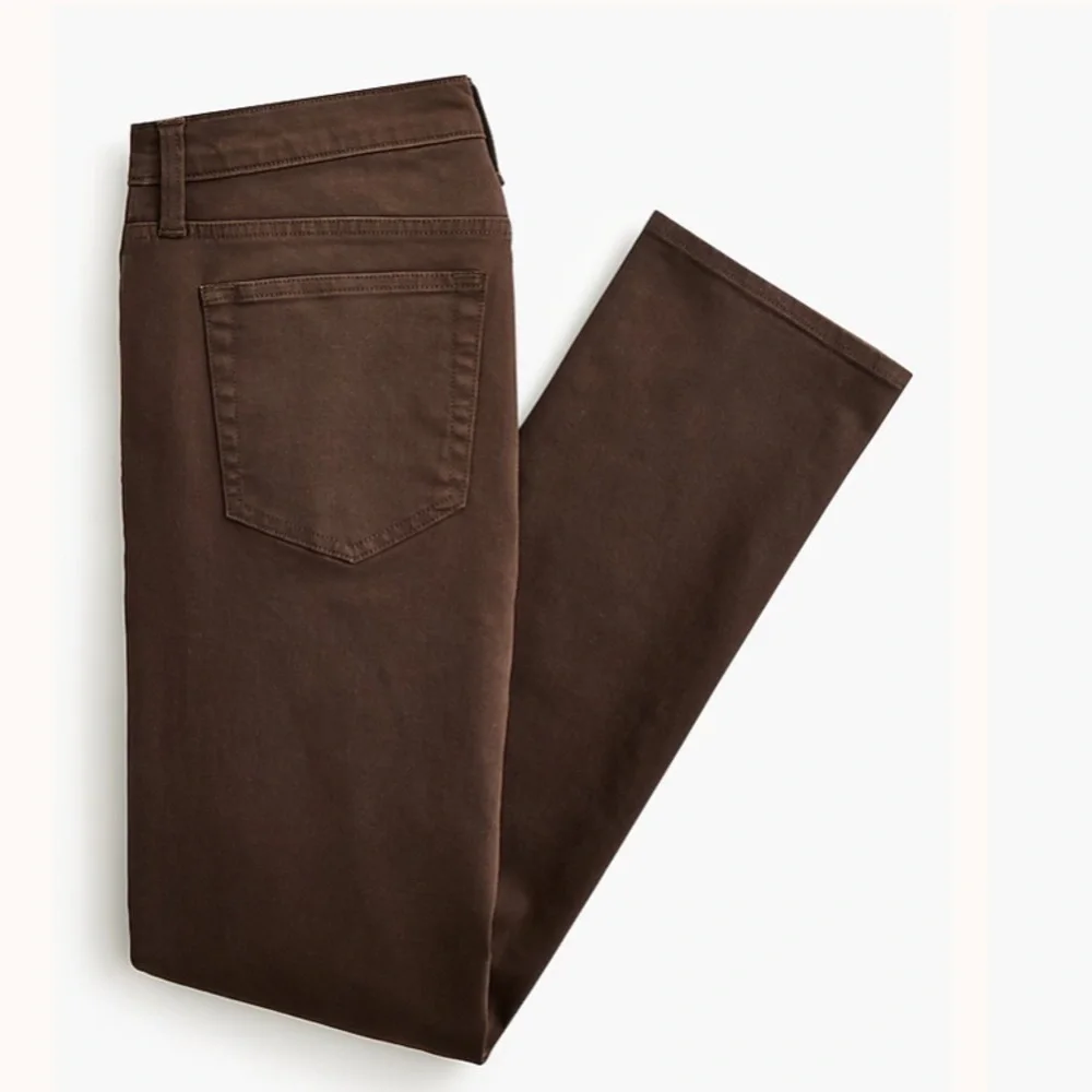 J crew espresso Straight-fit garment-dyed five-pocket pant